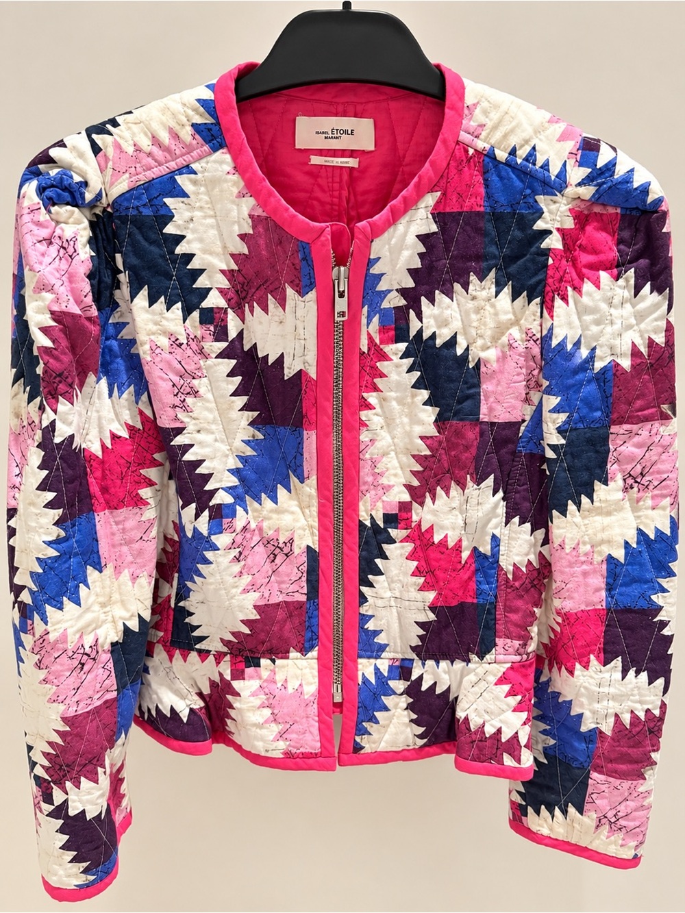 ISABEL MARANT ÉTOILE Hafileal Quilted Jacket Multicolor FR 38